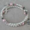 "St. Maria Goretti" as a First Communion rosary bracelet!